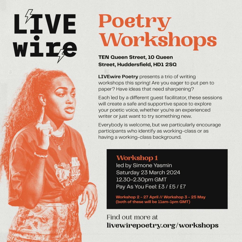 LIVEwire Poetry | Huddersfield workshop No.1